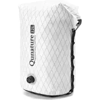 Qunature 6L Fahrradtasche 100% Wasserdicht Rollverschluss Bikepacking Gepäcktaschen Packtasche Kompressionssack Weiß