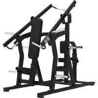 Tunturi Platinum Brust- und Rücken Kraftstation – Fitnessmaschine für Brust- und Rückentraining – Plate Loaded Homegym – 200 kg Maximales Gewicht – V-Serie
