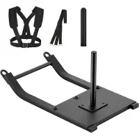 StarTech.com Fitness Gewichtsschlitten Kraftschlitten - Schwarz Workout Gerät - 25/51mm Hantelscheiben - Krafttraining Equipment
