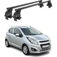 Menabo Dachträger Grundtäger für Chevrolet Spark M400 2015-2022 50kg Schwarz 2x