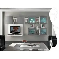Xl Moebel Gmbh Wohnwand rtv Wandschrank Regal Wohnzimmer tv Holz Schränke Vitrine Wand Regale