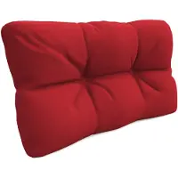 Pokar Palettenkissen mit schöner Steppung Auflage Palettensofa, Größe:Seitenkissen 60 x 40, Farbe:Rot