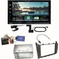 Kenwood DMX7722DABS CarPlay Einbauset für Mercedes C-Klasse W203 CLC CL203 S203
