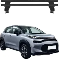 Menabo Dachträger Grundträger für Citroen C3 Aircross 2017-2024 Alu Schwarz 2tlg