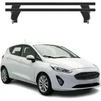 Omac Menabo Dachträger Grundtäger für Ford Fiesta 2017-2020 50kg Alu Schwarz 2 tlg