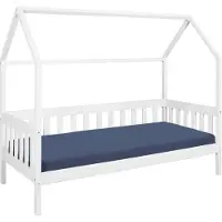 Ebuy24 Kinderbett Funky Hausbett weiß