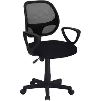Zesso Bürostuhl Orbit Schwarz mit Netzpolsterung, verstellbarer Sitzhöhe, 53x58x98 cm