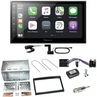 Pioneer SPH-DA250DAB Bluetooth USB DAB+ Einbauset für Peugeot 307 Citroen C2 C3