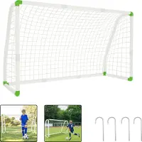 LZQ Fußballtor PVC-Fussballtor 180cm x 120cm Fussballtore Kinder Torwand für Fußballtor mit Netz das Beste Tor bei jedem Wetter