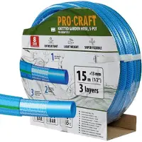 Procraft Gartenschlauch PR-3KGH1315 3-lagig, 1/2 15m