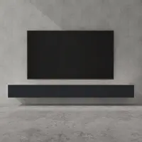 Doporro TV Lowboard hängend Fernsehschrank Wohnzimmer | TV-Schrank hängend Fernsehtisch Hängeschrank 300cm Fernsehschrank02