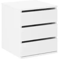 AX Living Schubkasteneinsatz Storicos Kommode weiß 38,6 x 51,3 x 50 cm