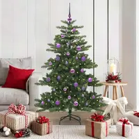 Prolenta Maison Exclusive - Künstlicher klappbarer Weihnachtsbaum Grün 150 cm PVC und Stahl