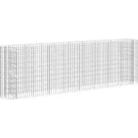 vidaXL Gabionen-Hochbeet Verzinktes Eisen 330x50x100 cm