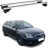 Omac Dachträger Grundtäger für Toyota Avensis Verso mk2 2001-2008 75kg Alu Silber 2x