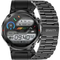 Gravity Smartwatch GT21-1+ Schwarzes Silikonarmband