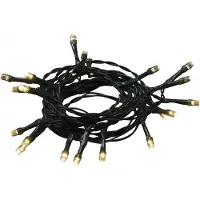Konstsmide 1470-100 LED Lichterkette, mit an/aus Schalter, 6h Timer, 50 warm weiße Dioden, batteriebetrieben, Innen, grünes Kabel, 4 x AA 1.5V (exkl.)