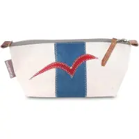 360Grad Etui Mäppchen Federmappe Stifte Navigator Weiss Blau, Möwe