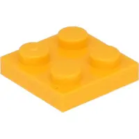LEGO 2x2 Platten 3022 - 100 Stück Helles Hellorange