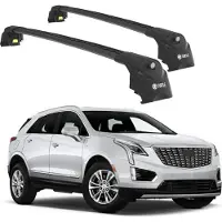 TURTLE DACHTRÄGER AIR-2 , Schwarz CADILLAC XT5 ALL 2016 - 2024 (SUV)