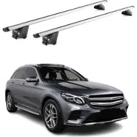 Aurilis Dachträger Grundtäger für Mercedes GLC X253 2015-2022 100kg Alu Silber 2tlg ABE