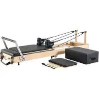 StarTech.com Pilates Reformer Maschine Faltbar - Heim-Fitnessstudio Ausstattung - Pilates Training Gerät aus Holz