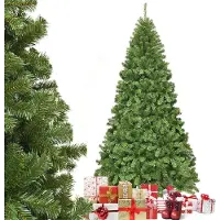 StarTech.com Künstlicher Weihnachtsbaum - 225 cm Baum - 1346 Spitzen - PVC-Nadeln - Metallständer - Klappsystem