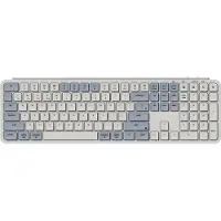 Keychron B6 Pro Ultraflache kabellose Tastatur mit ZMK-Anpassung, QWERTY US ANSI, 3-Modus Bluetooth/2,4 GHz/Kabel, Retro Blue