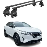 Menabo Dachträger Grundträger für Nissan Qashqai III J12 2021- Stahl Schwarz 2x