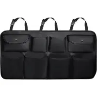 StarTech.com Auto Organizer - Kofferraum Rücksitz-Organizer - PolyurethanKunstleder - Mehrere Taschen - 88×48×25 cm - Traglast bis 10 kg - Schwarz