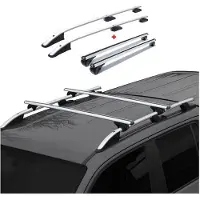 Omac Dachreling + Dachträger Set für Ford Transit Tourneo Custom Silber L1 ABE