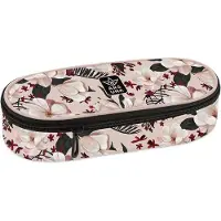 ARS UNA Schlamper-Etui Flowery Pink, rosa-schwarz, für Mädchen