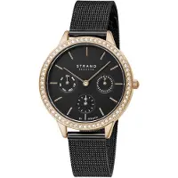Strand Uhr Strand von Obaku Frauen Schwarz Strand-S704LMVBMB