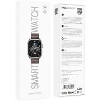 Hoco Smartwatch Y17 Smarte Sportuhr Bluetooth Technologie 300 mAh Wasserdicht Silber