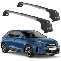TURTLE DACHTRÄGER AIR-2 , Silber KIA XCEED CD 2019 2020 2021 2022 2023 2024 SUV