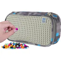 PIXIE CREW Studenten-Federtasche Grau-Blau