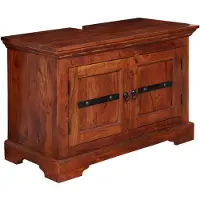 MASSIVMOEBEL24.DE MASSIVMOEBEL24 Waschbeckenunterschrank Akazie 88x43x60 nougat lackiert OXFORD #1005