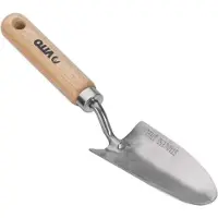 Vito Gartenpflanzer Holzstiel Inox und handgeschmiedetes Eisen.