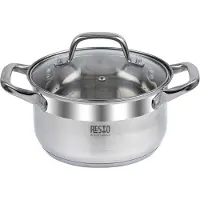 Resto Libra, 2,6 l, Rund, Edelstahl, Glas, Edelstahl, Edelstahl, Edelstahl