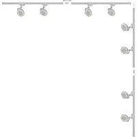 Zumaline Schienenstrahler-Set 8x GU10 (ES111) 4 m weiß Master Track 3591