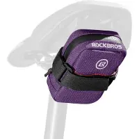 RockBros Fahrrad Satteltasche Mini Tragbare Fahrradtasche für Werkzeug 0,35L Lila