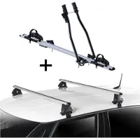 VDP Fahrradträger SAGITTAR + Dachträger EVO ALU kompatibel mit für Mercedes Classe A (W168) 5 Türer 1997-2004