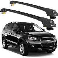 TURTLE DACHTRÄGER AIR-1 CHEVROLET CAPTIVA ALL 2006 - 2018 , Schwarz