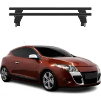 Menabo Dachträger Grundtäger für Renault Megane Coupé 2009-2012 ABE Alu Schwarz