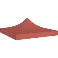 Prolenta Maison Exclusive - Partyzelt-Dach 3x3 m Terrakotta-Rot 270 g/m²