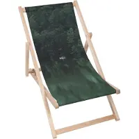 Dreamroots Liegestuhl klappbar Holz, Buchenholz bis zu 130 kg, Sonnenliege klappbar mit 3-stufiger Neigungsregulierung der Rückenlehne, Emerald