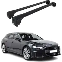 Omtec Dachträger Grundtäger für Audi A6 C8 Avant 2018-2025 75kg Alu Schwarz 2tlg