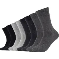 s.Oliver Socken "essentials" 8 Paar, 8 Paar tlg. mit weichem Bund