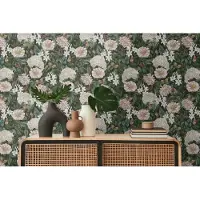 Living Walls Vliestapete "Drawn Into Nature florale Tapete Mustertapete Pflanzen Natur" matt strukturiert Vliestapete Blätter für Schlafzimmer Küche Wohnzimmer Floral Design