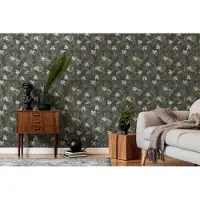 Living Walls Vliestapete "Drawn Into Nature Pflanzen-Tapete Mustertapete Floral Natur" matt strukturiert Vliestapete Blätter für Schlafzimmer Küche Wohnzimmer Pflanzen Design